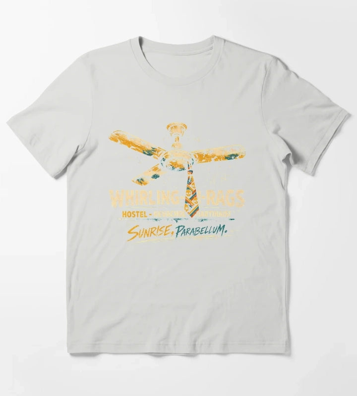 Whirling In Rags Hostel Revachol Graphic T-Shirt Light Grey