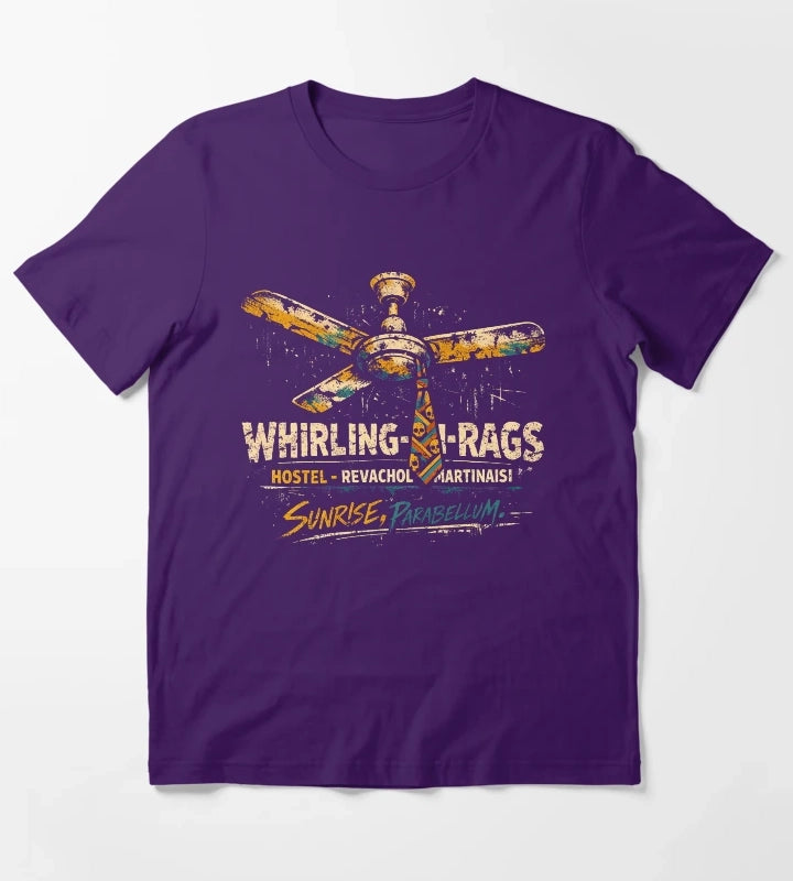 Whirling In Rags Hostel Revachol Graphic T-Shirt Purple