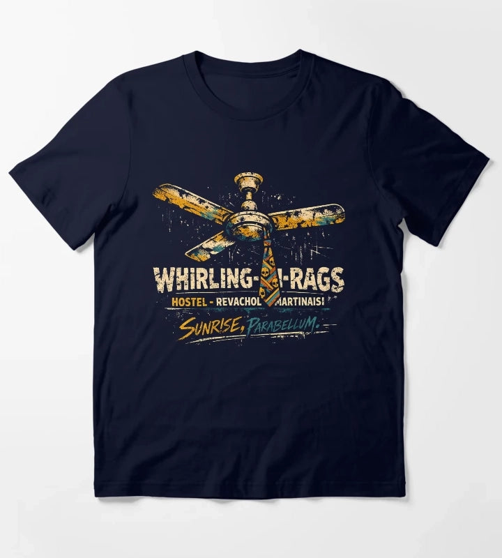 Whirling In Rags Hostel Revachol Graphic T-Shirt Navy