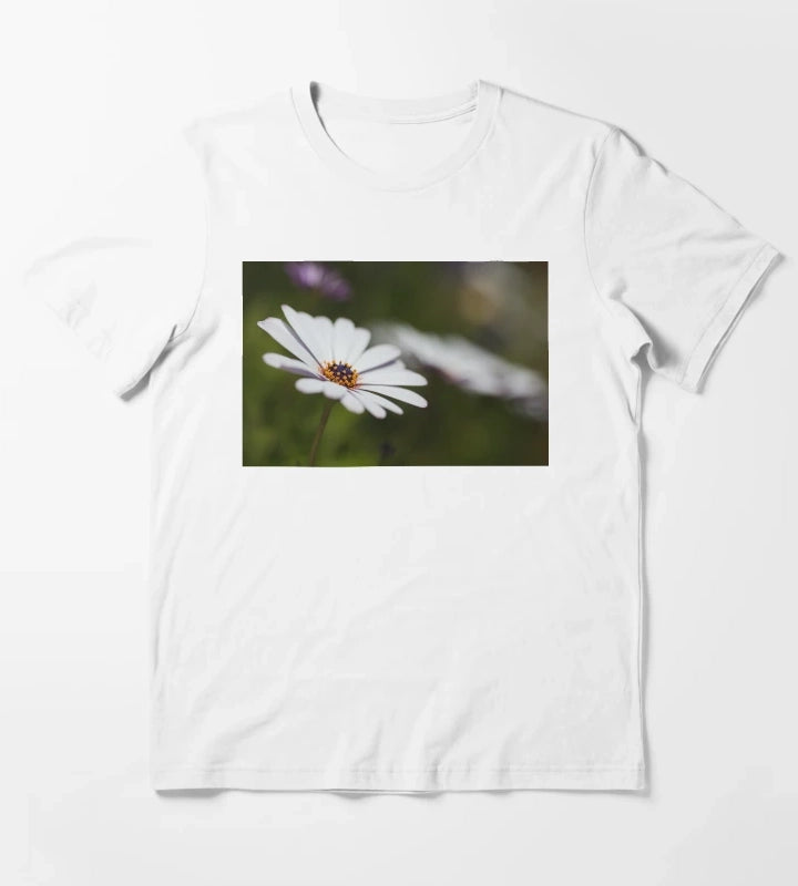 White Cape Daisy Flowers T-Shirt White