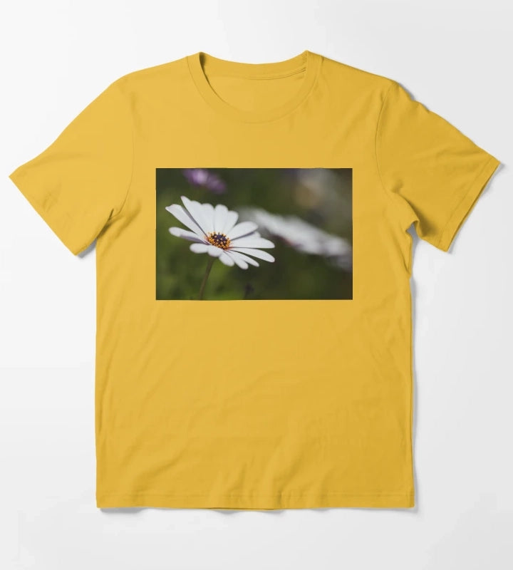 White Cape Daisy Flowers T-Shirt Yellow