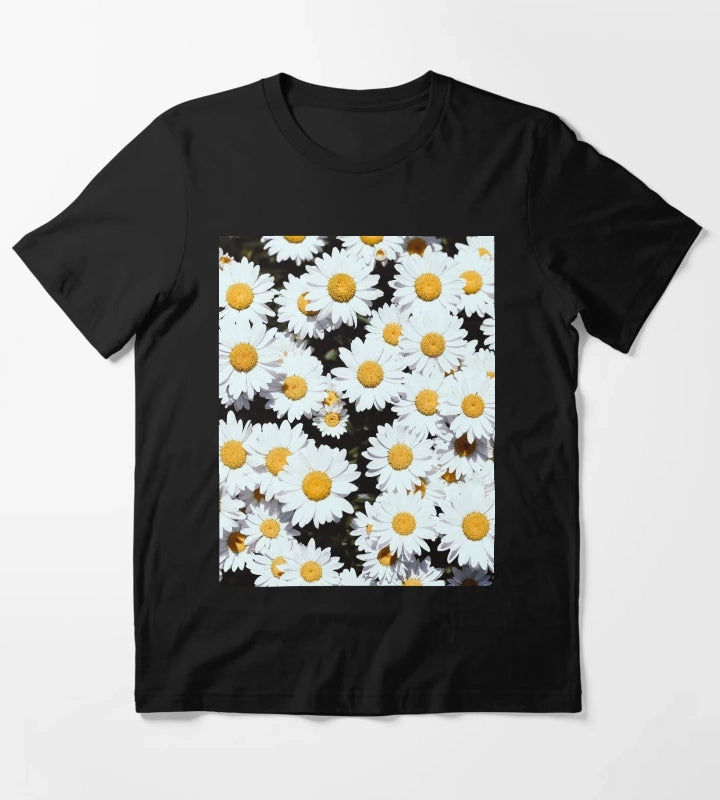 White Daisy Flowers Blooming T-Shirt