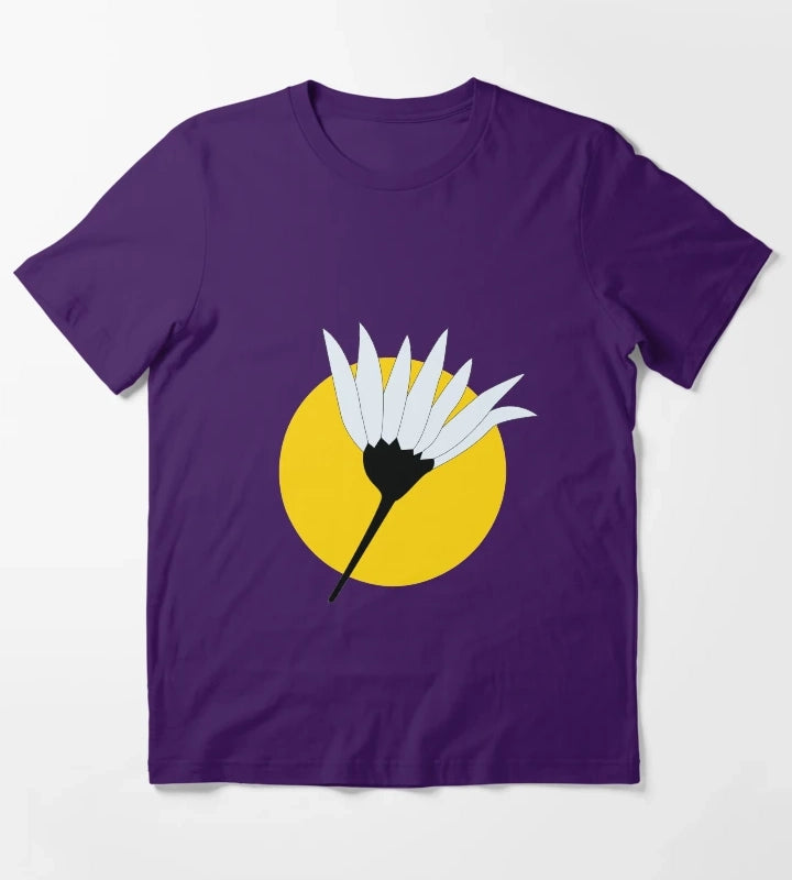 White Daisy T-Shirt Purple
