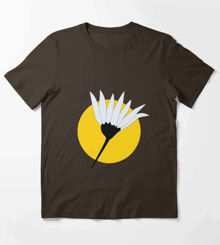White Daisy T-Shirt Brown