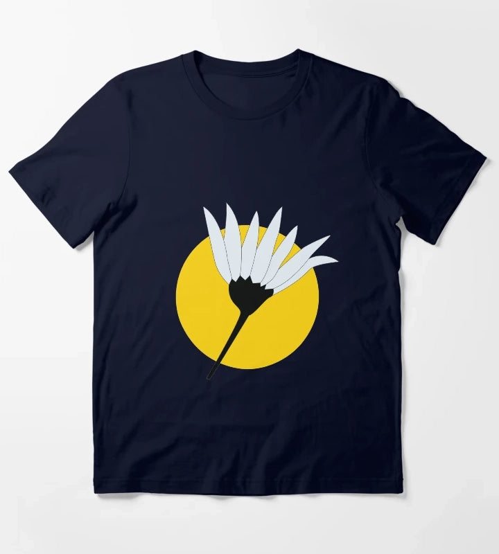 White Daisy T-Shirt Navy