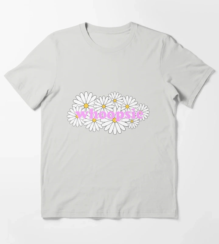 Whoopsie Daisies T-Shirt Light Grey