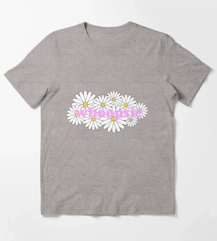 Whoopsie Daisies T-Shirt Heather Grey