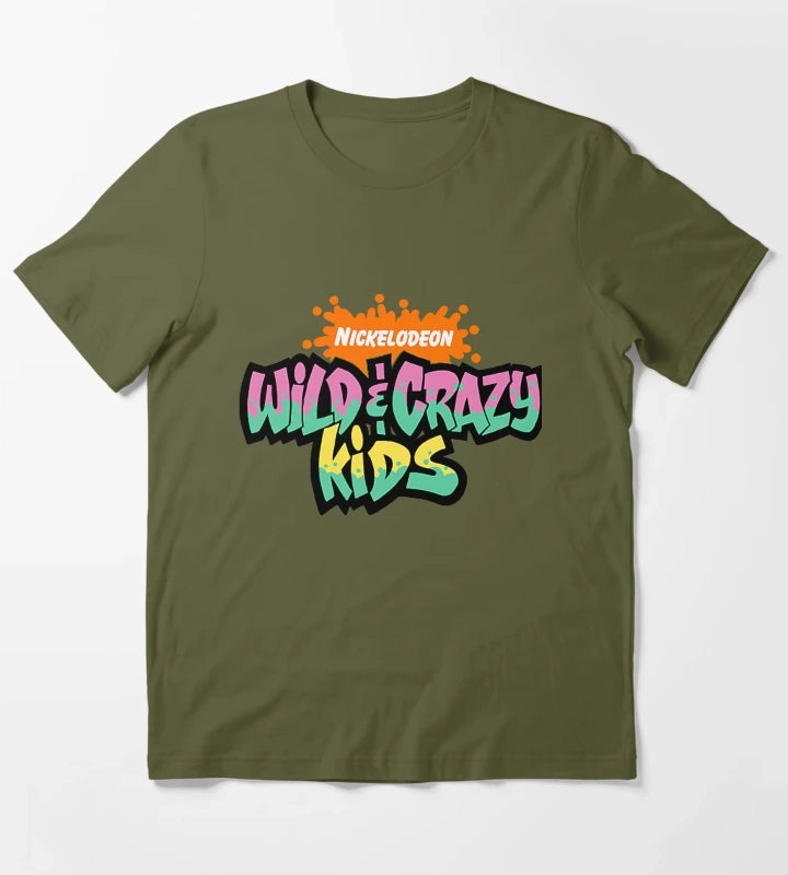 Wild Crazy Kids T-Shirt Olive Green
