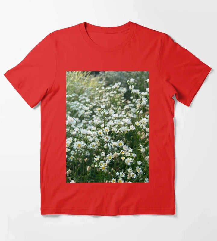 Wild Daisy Patch EDINSTEPPE Collection T-Shirt Red