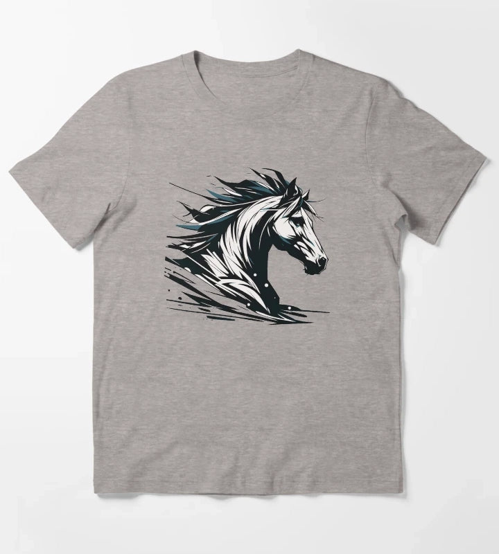 Wild Horse T-Shirt Heather Grey