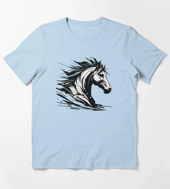Wild Horse T-Shirt Sky Blue
