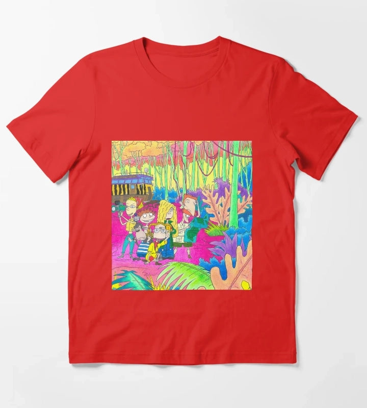 Wild Thornberrys Nickelodeon Trippy Forest T-Shirt Red