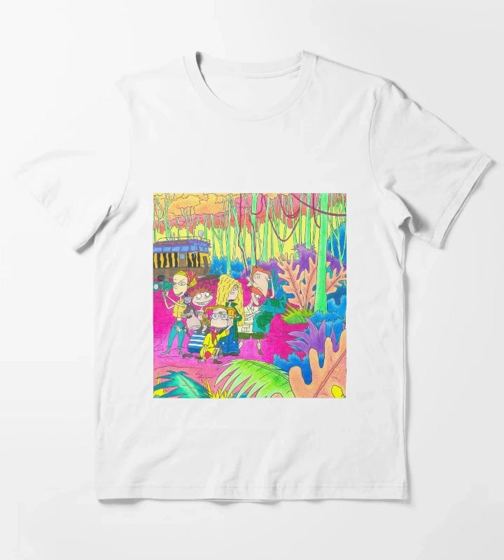 Wild Thornberrys Nickelodeon Trippy Forest T-Shirt White