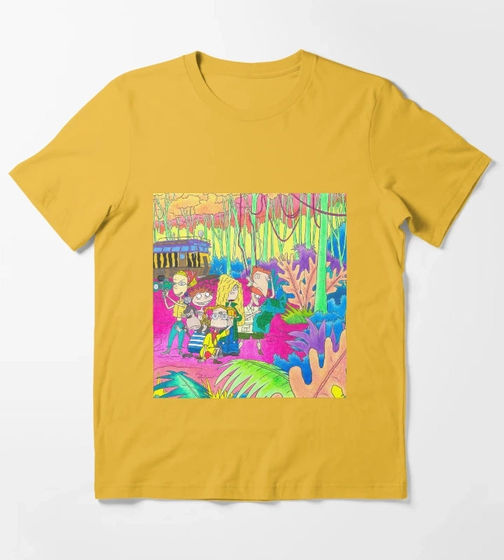 Wild Thornberrys Nickelodeon Trippy Forest T-Shirt Yellow