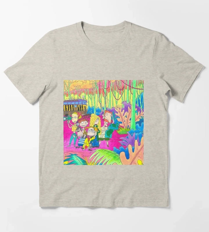 Wild Thornberrys Nickelodeon Trippy Forest T-Shirt Cream