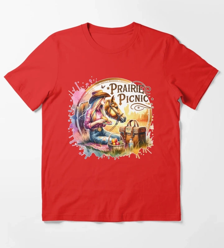 Wild West Cowgirl Vibes Tshirts Mugs Stickers More T-Shirt Red