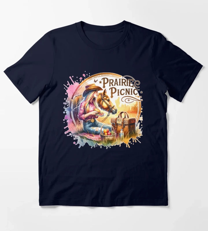 Wild West Cowgirl Vibes Tshirts Mugs Stickers More T-Shirt Navy