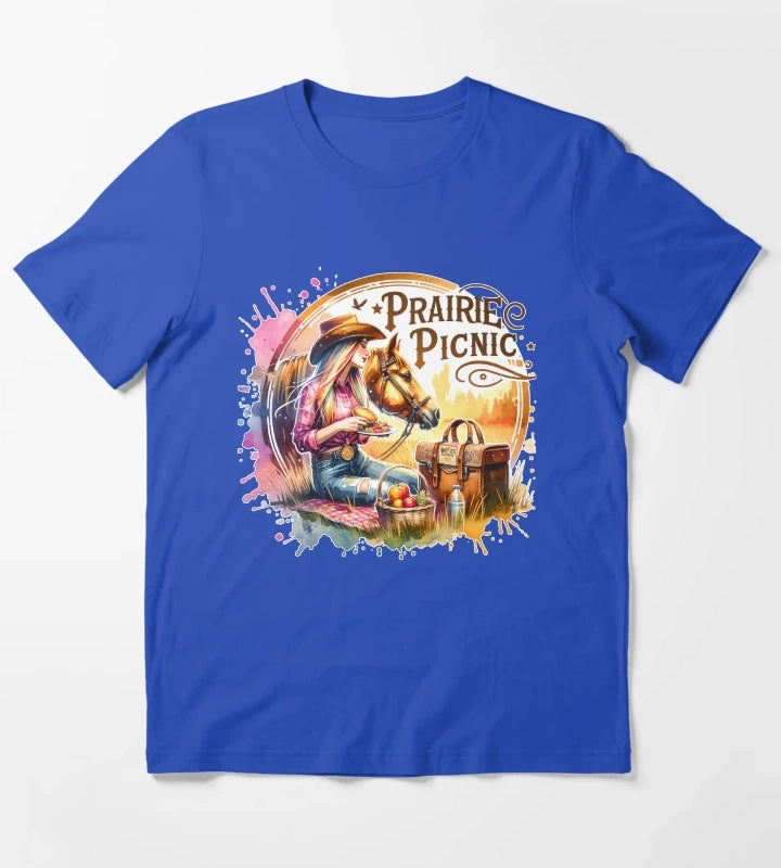 Wild West Cowgirl Vibes Tshirts Mugs Stickers More T-Shirt Blue