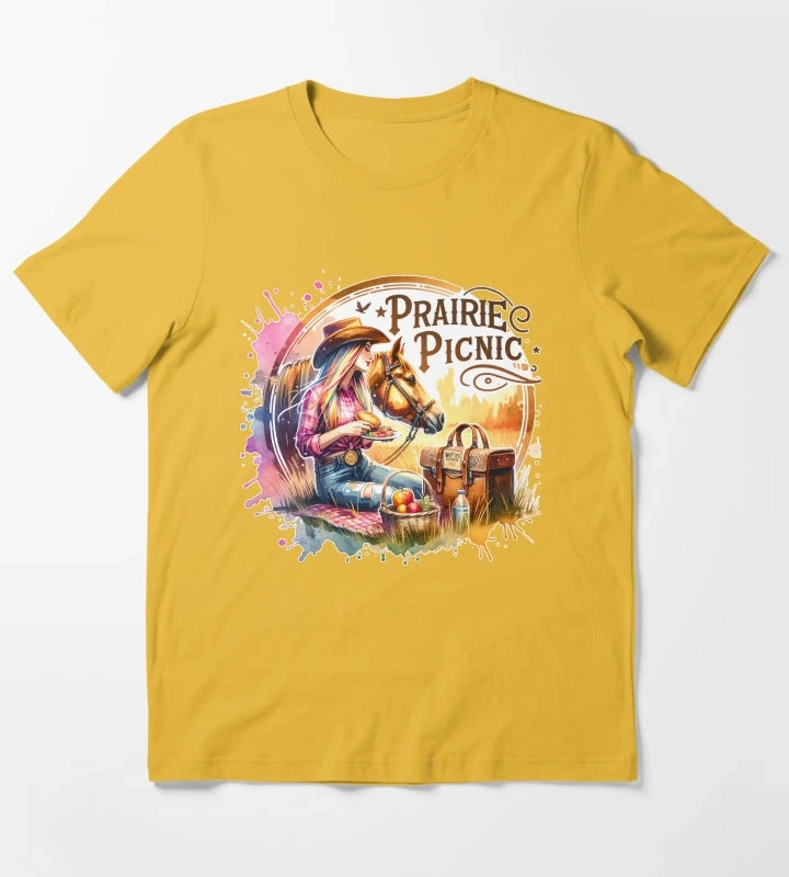 Wild West Cowgirl Vibes Tshirts Mugs Stickers More T-Shirt Yellow