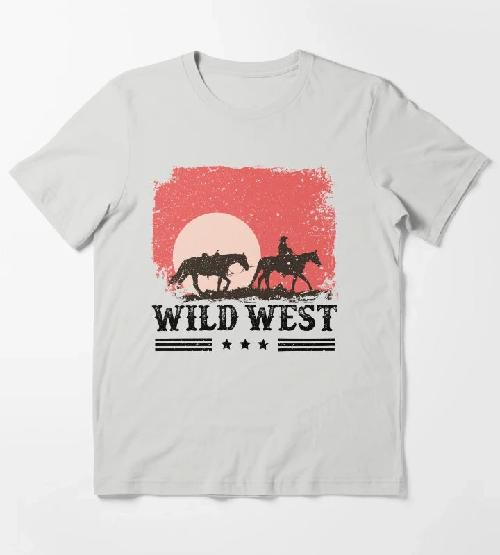 Wild West T-Shirt Light Grey