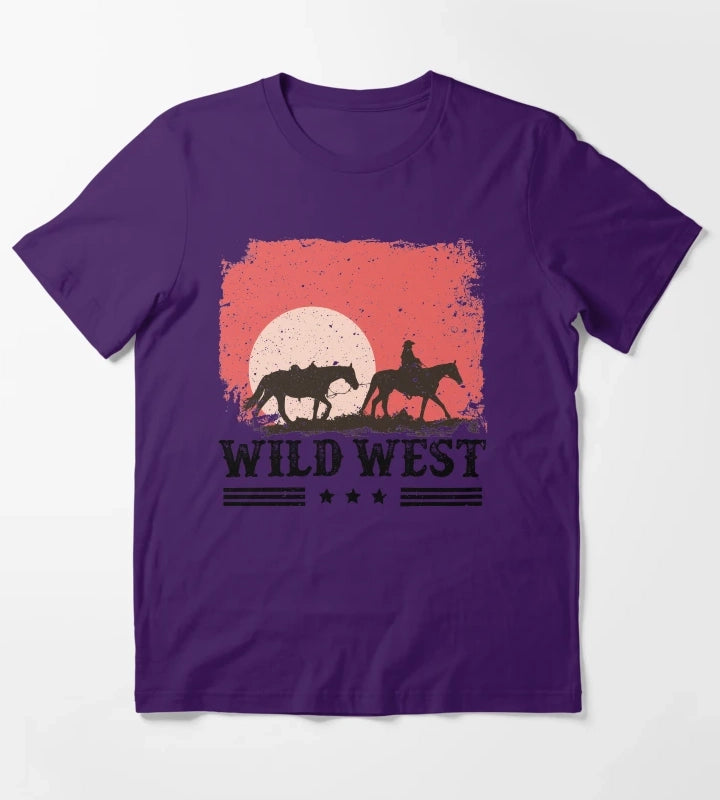 Wild West T-Shirt Purple