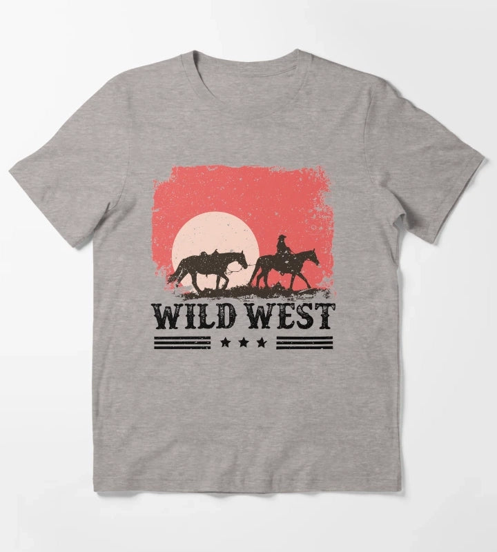 Wild West T-Shirt Heather Grey