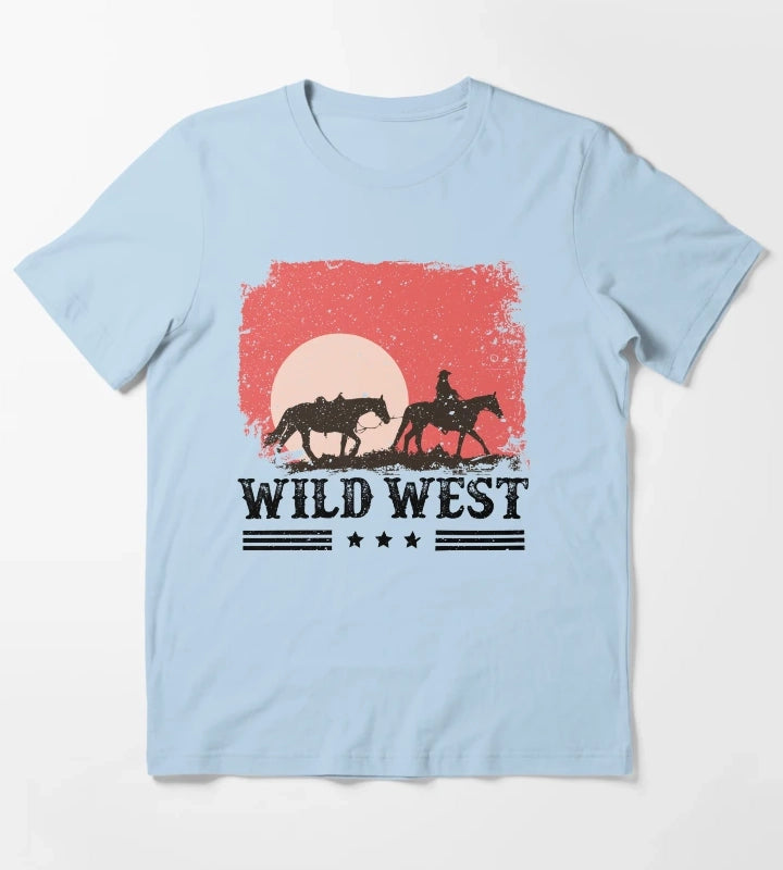 Wild West T-Shirt Sky Blue