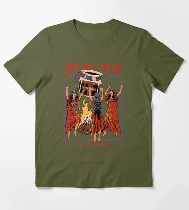 Witches Brew T-Shirt Olive Green