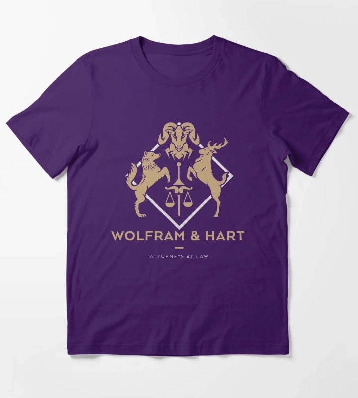 Wolfram and Hart T-Shirt Purple