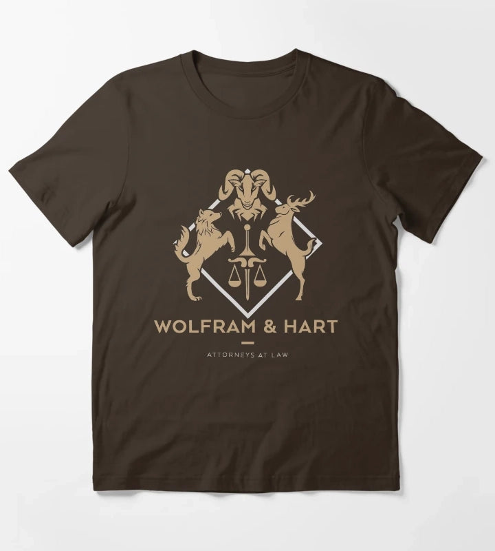 Wolfram and Hart T-Shirt Brown