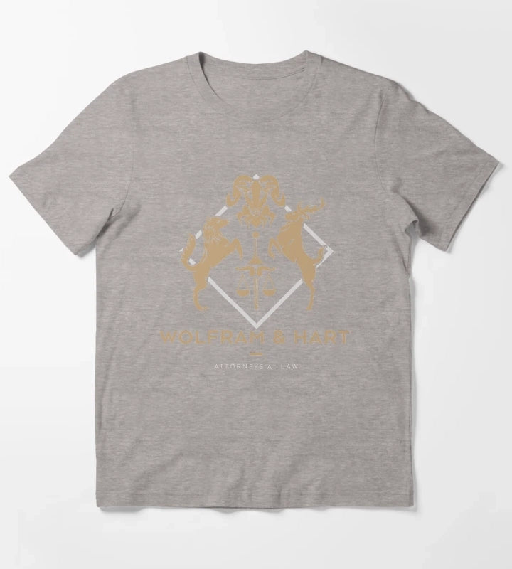 Wolfram and Hart T-Shirt Heather Grey