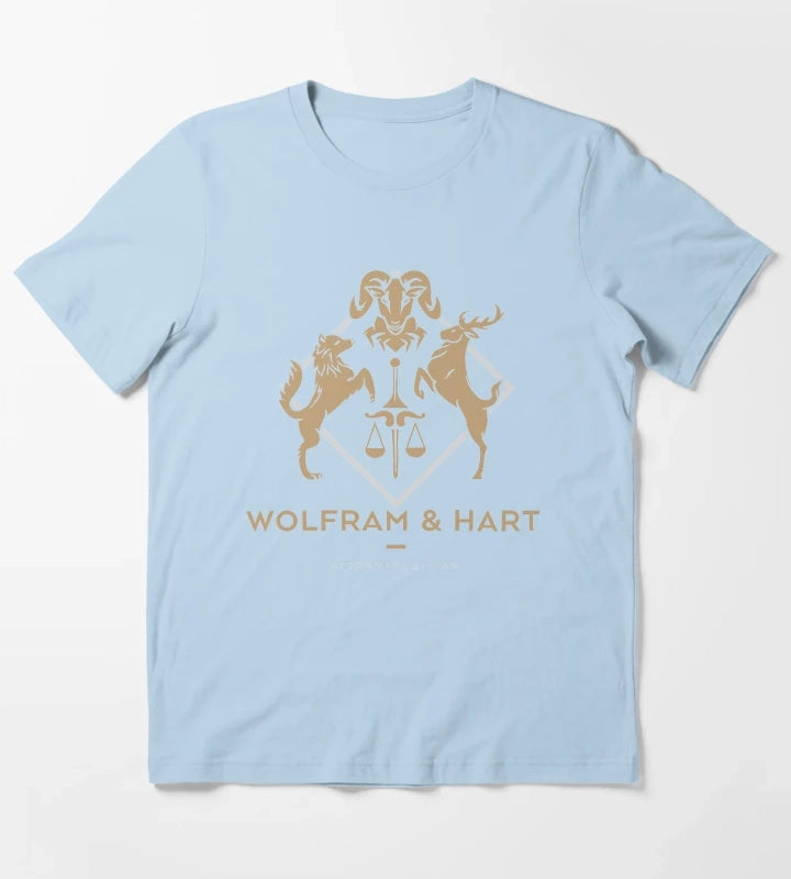 Wolfram and Hart T-Shirt Sky Blue