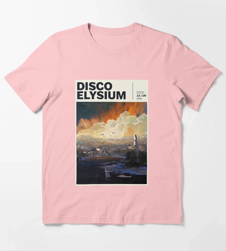 Women Men Disco Gaming Elysium Gifts For Movie Fans T-Shirt Dark Grey