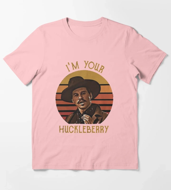 Women My Favorite Doc Holliday Tombstone IM Your Huckleberry Vintage MenS Retro Vintage T-Shirt Dark Grey