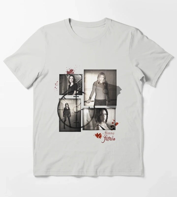 Women of SHIELD Femme Fatale T-Shirt Light Grey