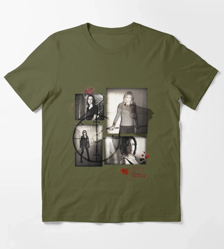 Women of SHIELD Femme Fatale T-Shirt Olive Green