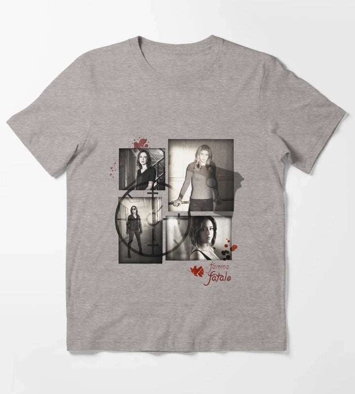 Women of SHIELD Femme Fatale T-Shirt Heather Grey