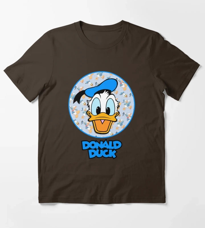 Wonderful Donald Duck design T-Shirt Brown