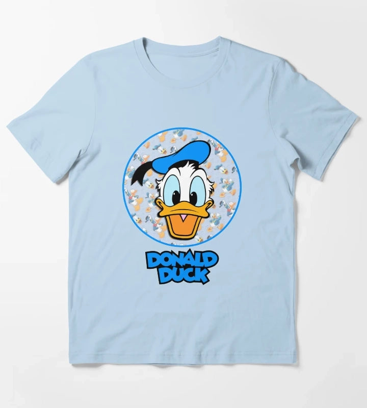 Wonderful Donald Duck design T-Shirt Sky Blue