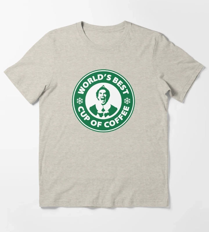 Worlds Best Cup of Coffee T-Shirt Cream