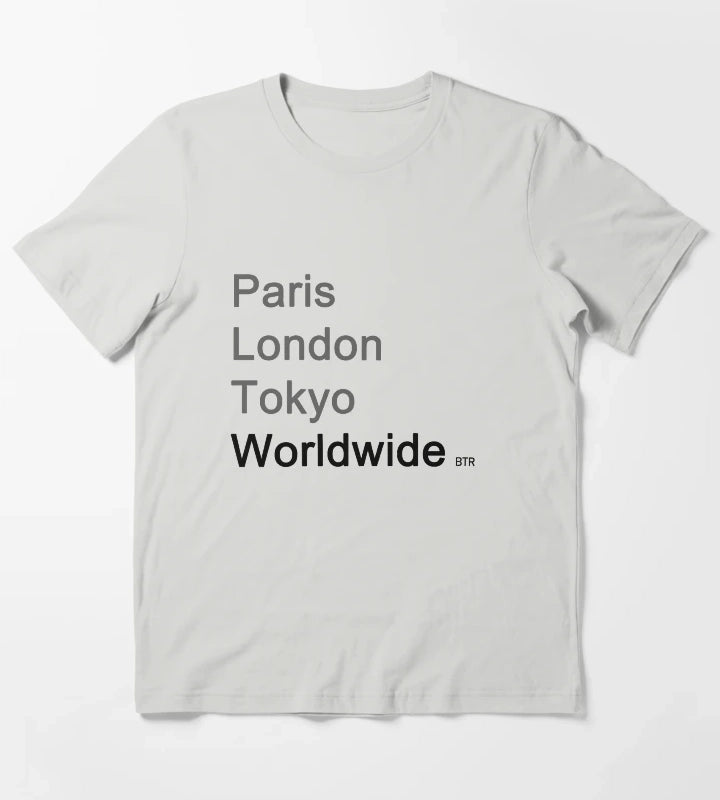 Worldwide Big Time Rush T-Shirt Light Grey
