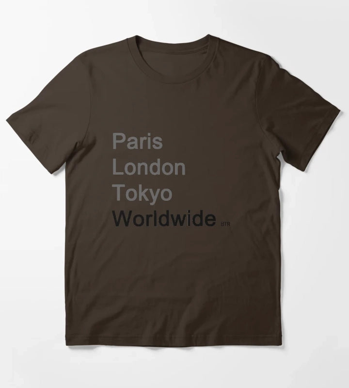 Worldwide Big Time Rush T-Shirt Brown