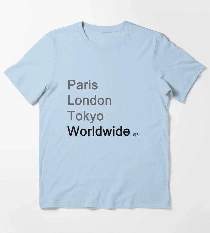 Worldwide Big Time Rush T-Shirt Sky Blue