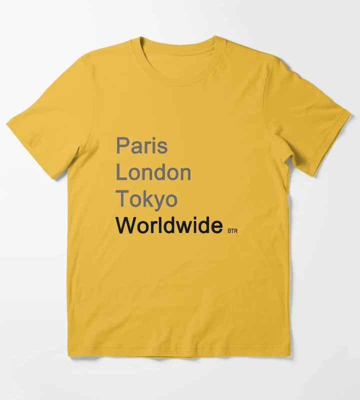 Worldwide Big Time Rush T-Shirt Yellow