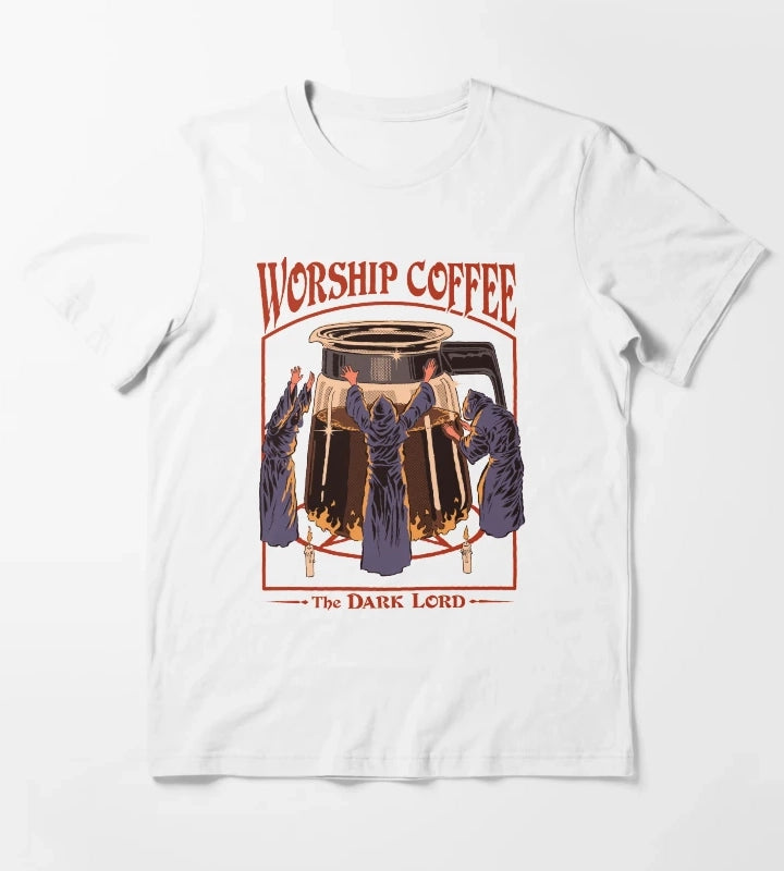Worship Coffee T-Shirt White