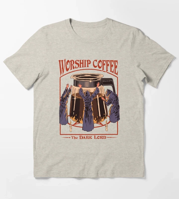 Worship Coffee T-Shirt Cream