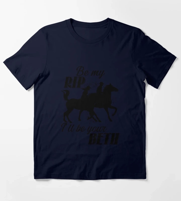 Wrangle Me Rip Wheeler Yellowstone Lover T-Shirt Navy