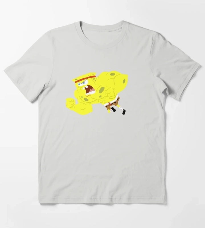 Wrestling Spongebob T-Shirt Light Grey