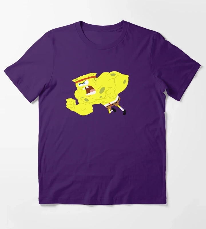 Wrestling Spongebob T-Shirt Purple