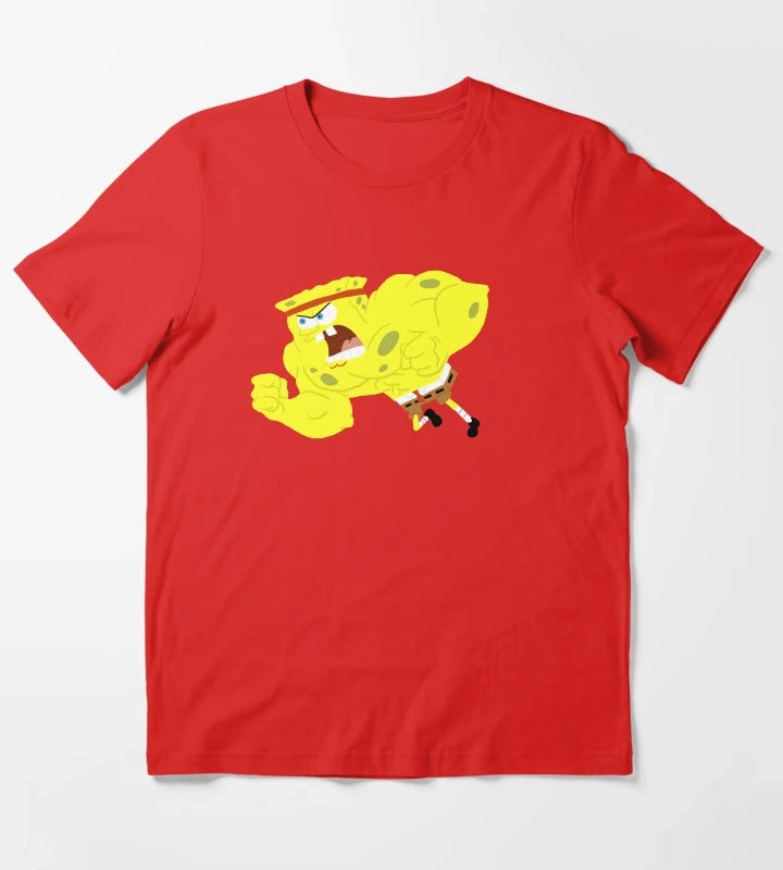Wrestling Spongebob T-Shirt Red